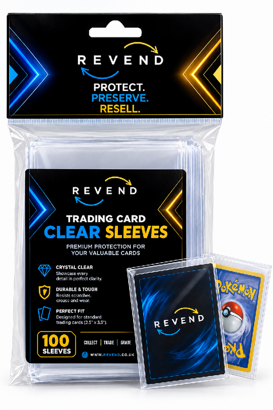 Revend Premium Clear Card Sleeves | 100 Pack