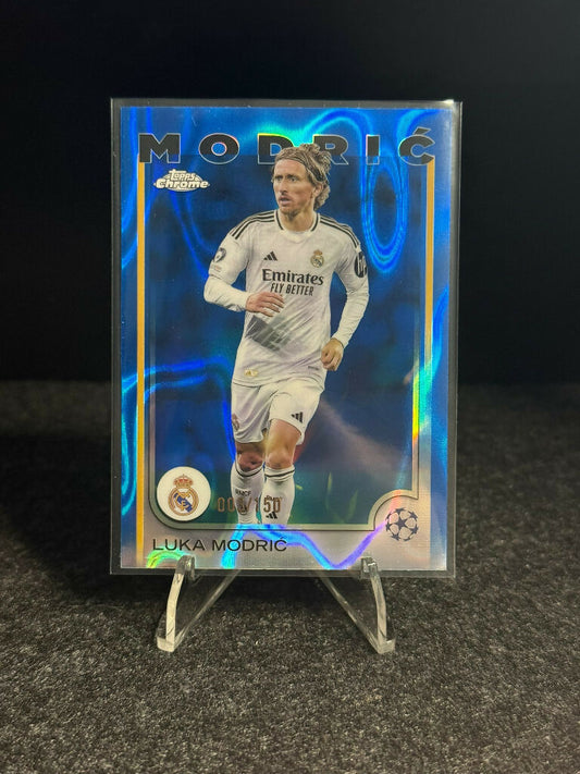 2024/25 Topps Chrome UEFA Club Competitions Luka Modrić Blue #003/150 – Real Madrid