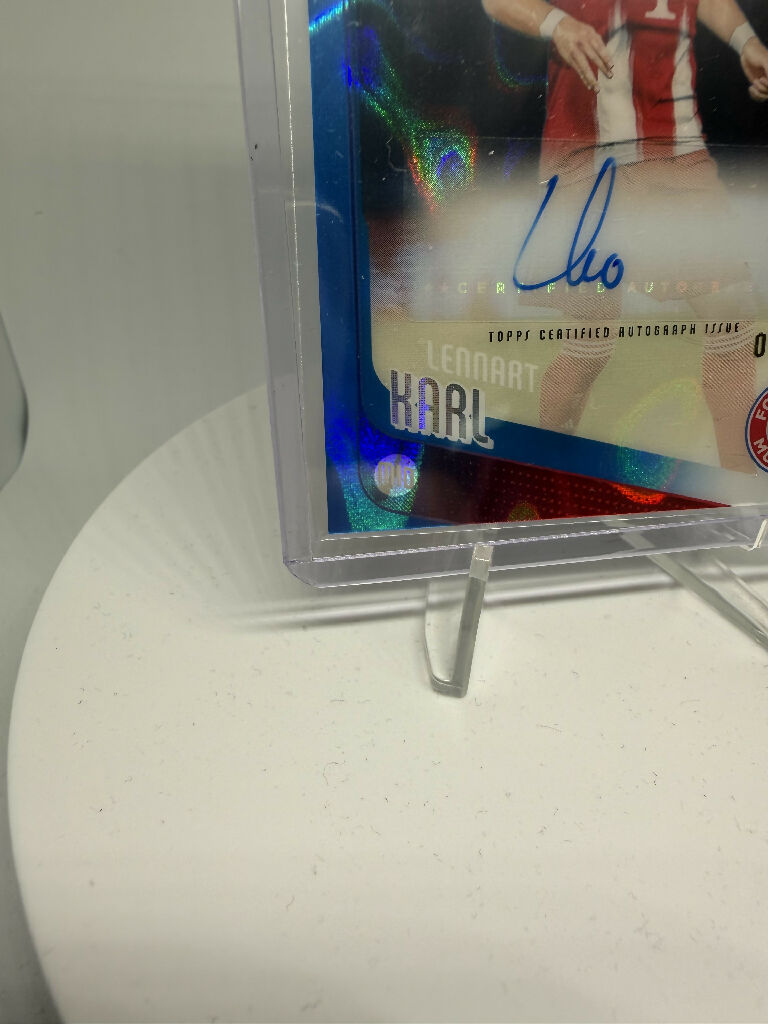 2025/26 Topps Chrome UEFA Lennart Karl Rookie Auto /150 FC Bayern München Champions League