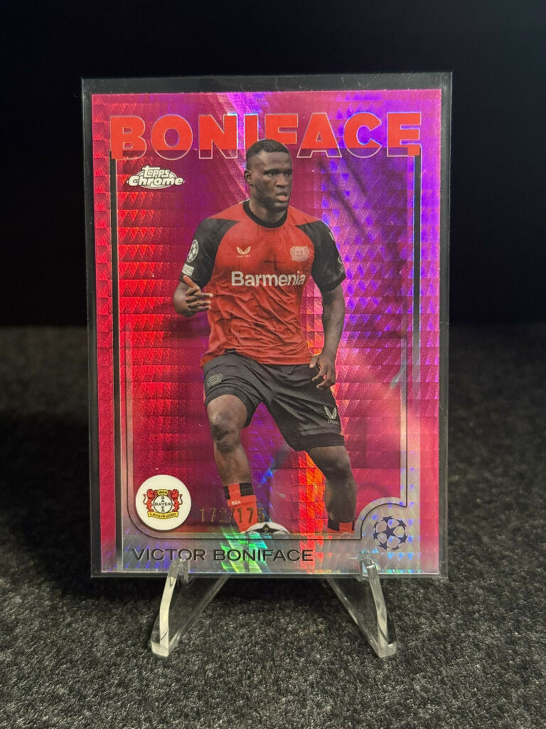 2024/25 Topps Chrome UCC Victor Boniface Pink #172/175 – Bayer Leverkusen