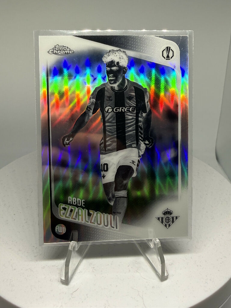 2025/26 Topps Chrome Abde Ezzalzouli Negative Refractor Real Betis UEFA Europa League