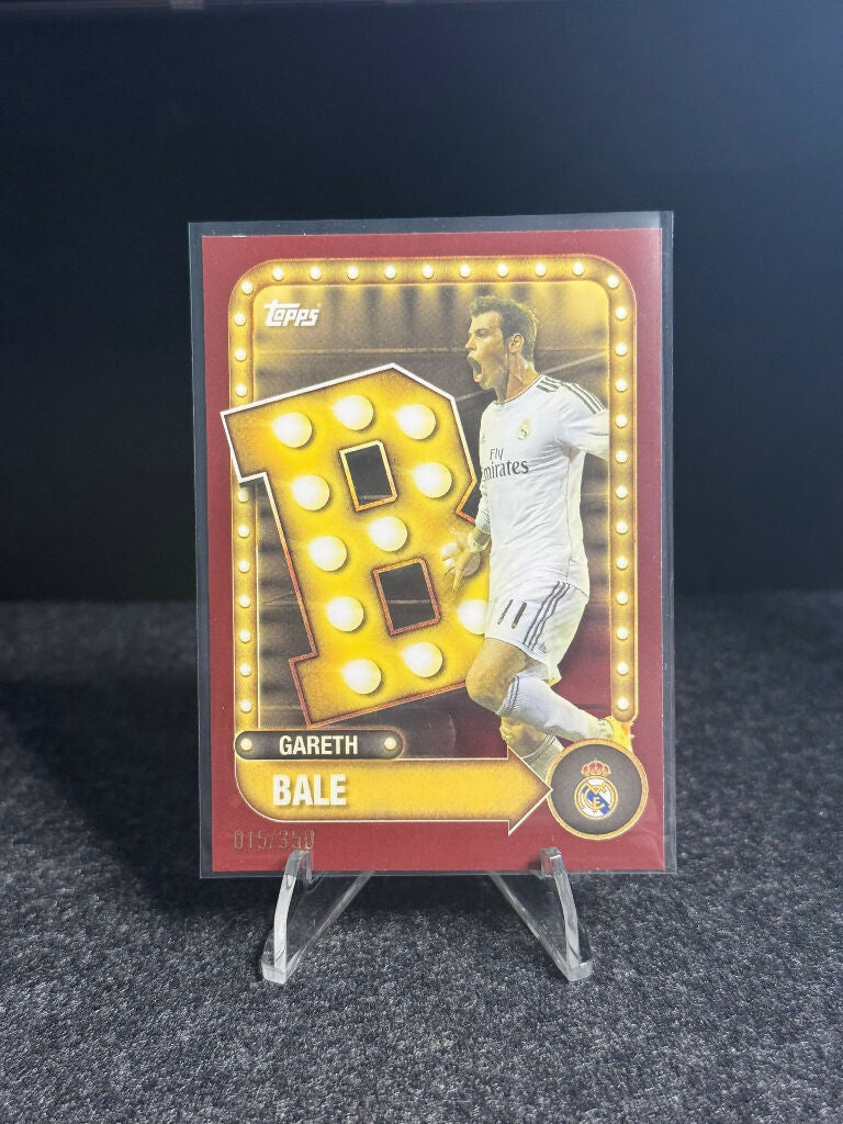 Gareth Bale 2024/25 Topps FC Real Madrid Red Parallel Legend Insert #/350 Football Card