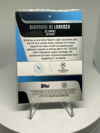 2025/26 Topps Chrome Giovanni Di Lorenzo Aqua Refractor /199 SSC Napoli #047/199