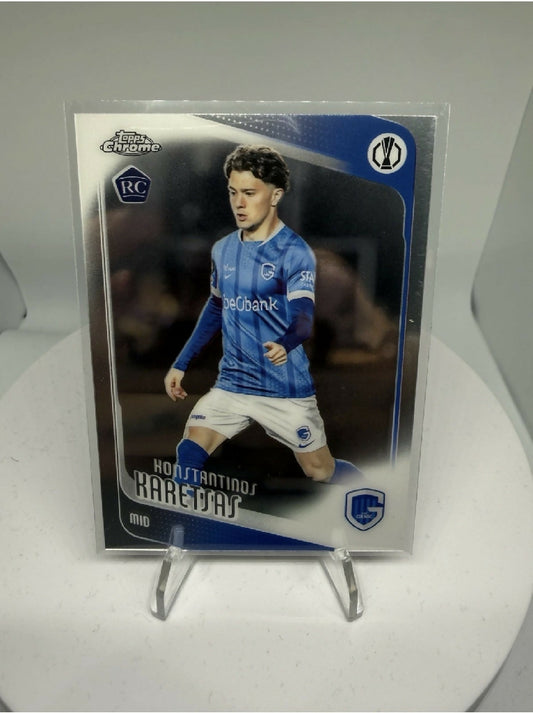2025-26 Topps Chrome Konstantinos Karetsas RC Rookie KRC Genk Base