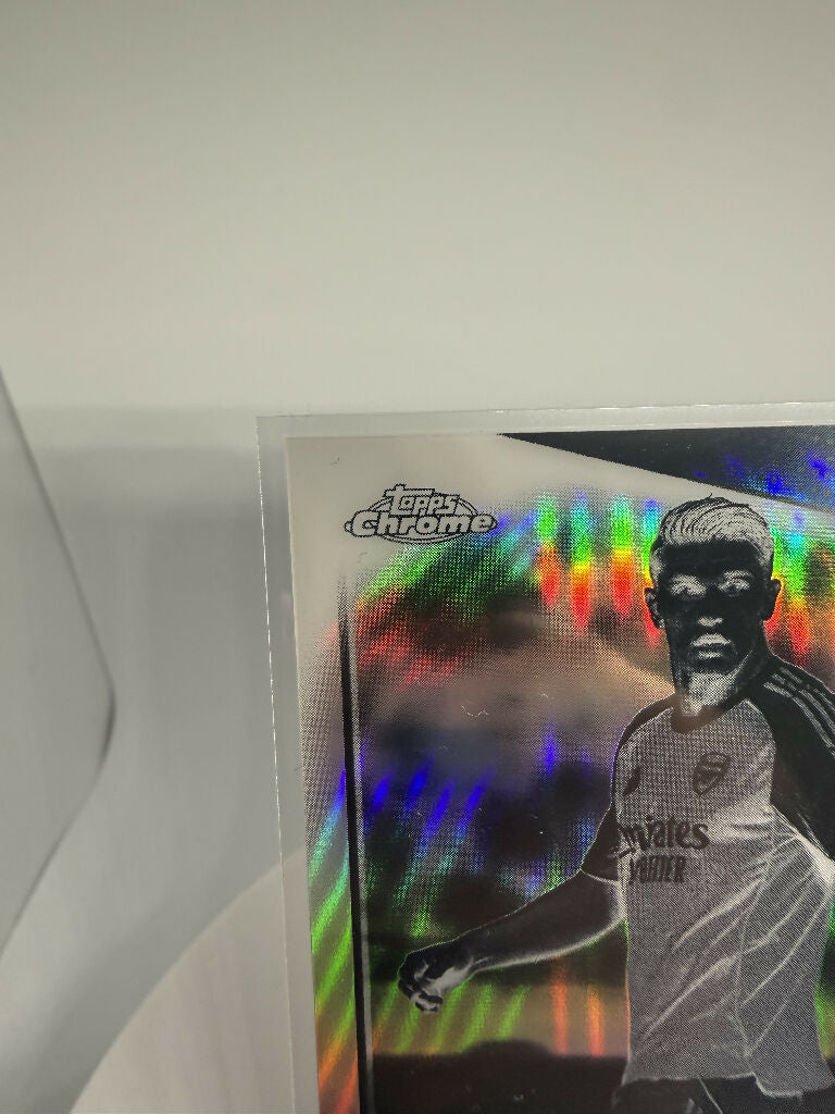 2025/26 Topps Chrome UEFA Viktor Gyökeres Negative Refractor Arsenal FC