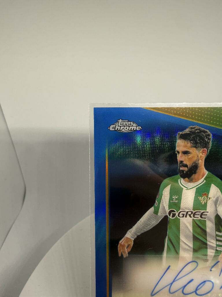 2025/26 Topps Chrome UEFA Isco Blue Refractor Auto /150 Real Betis Europa League