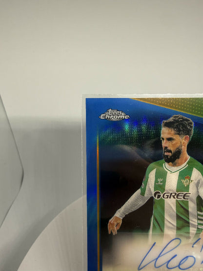 2025/26 Topps Chrome UEFA Isco Blue Refractor Auto /150 Real Betis Europa League