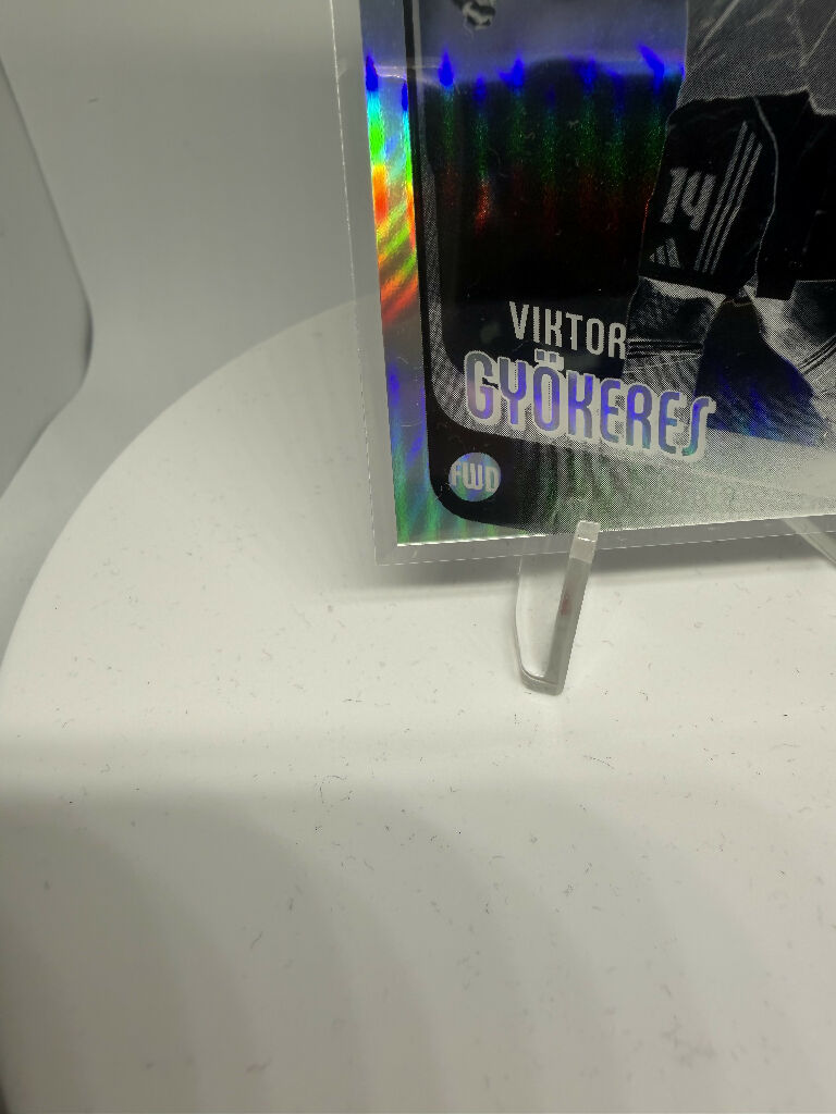 2025/26 Topps Chrome UEFA Viktor Gyökeres Negative Refractor Arsenal FC