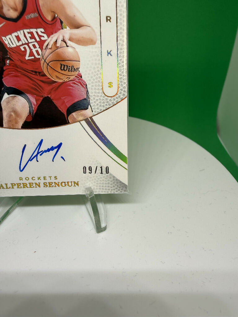 2024 Immaculate Alperen Sengun Auto Patch /10 Rockets SSP RPA #09/10