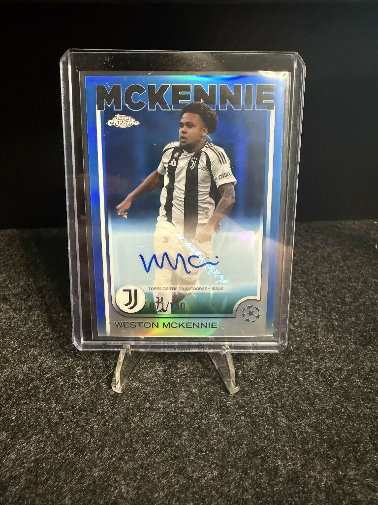 Weston McKennie Auto /150 – Topps Chrome UCC 2024/25 Juventus Autograph
