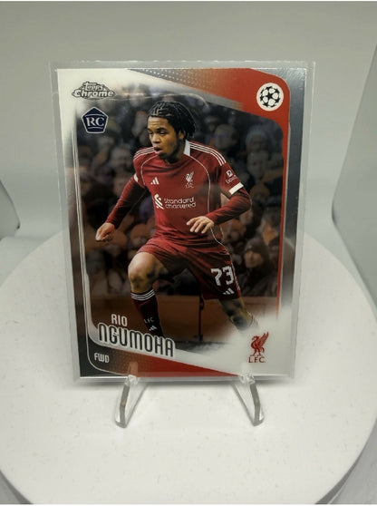 2025-26 Topps Chrome Rio Ngumoha RC Rookie Liverpool UEFA