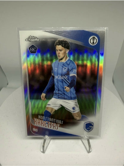 2025-26 Topps Chrome Konstantinos Karetsas RC Refractor Genk Rookie