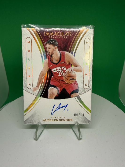 Alperen Sengun 2024 Immaculate Auto Patch #09/10 Rockets RPA Basketball Card