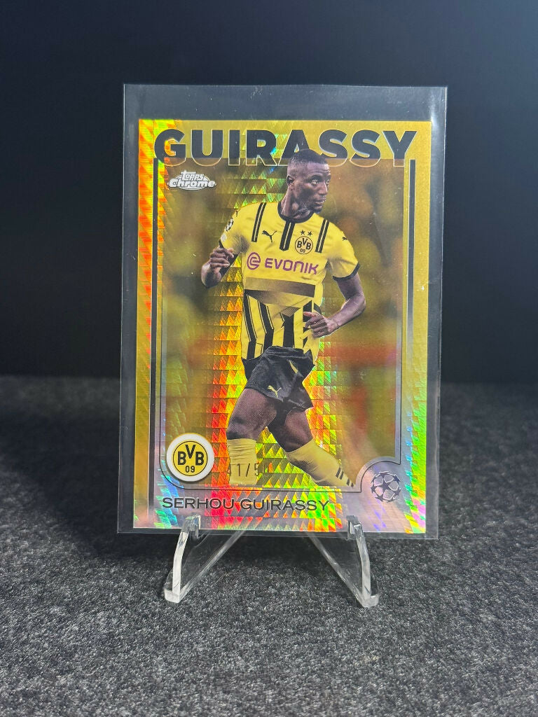 2024/25 Topps Chrome UEFA Club Competitions Serhou Guirassy Gold #41/50 – Borussia Dortmund