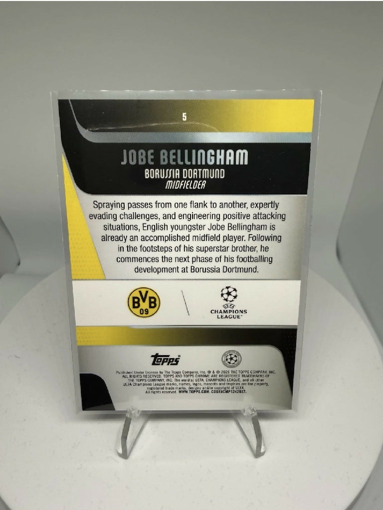 2025-26 Topps Chrome Jobe Bellingham RC Rookie Borussia Dortmund