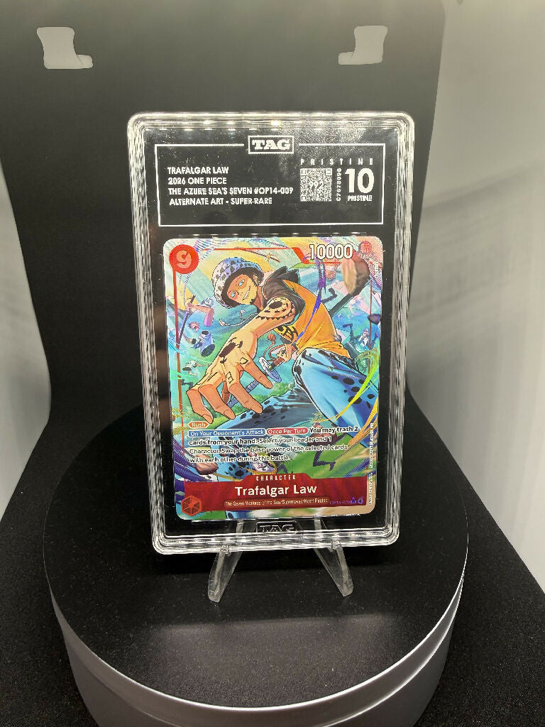 Trafalgar Law OP14-009 Alternate Art – TAG Pristine 10 (992) POP 1