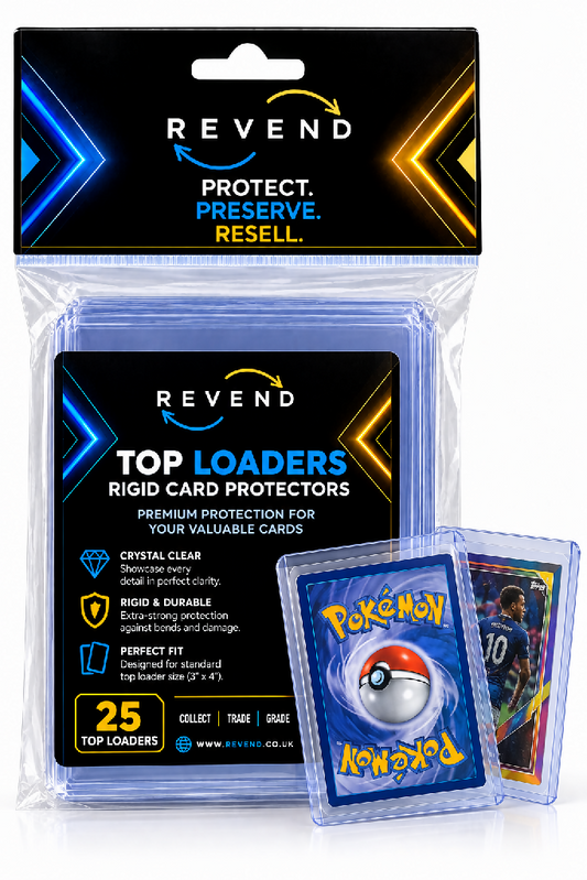 Revend Premium Rigid Top Loaders | 25 Pack