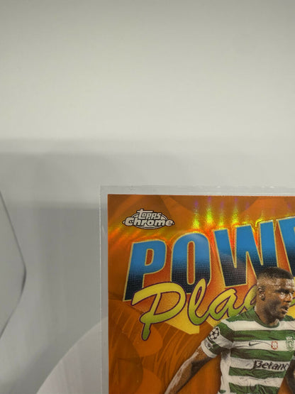 2025/26 Topps Chrome UEFA Ousmane Diomande Power Players Orange Refractor /25 Sporting CP