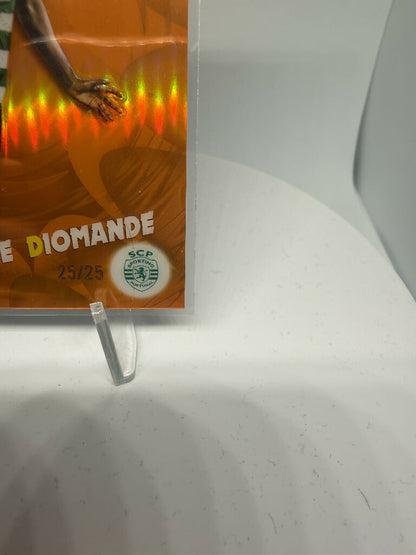 2025/26 Topps Chrome UEFA Ousmane Diomande Power Players Orange Refractor /25 Sporting CP