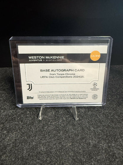 Weston McKennie Auto /150 – Topps Chrome UCC 2024/25 Juventus Autograph