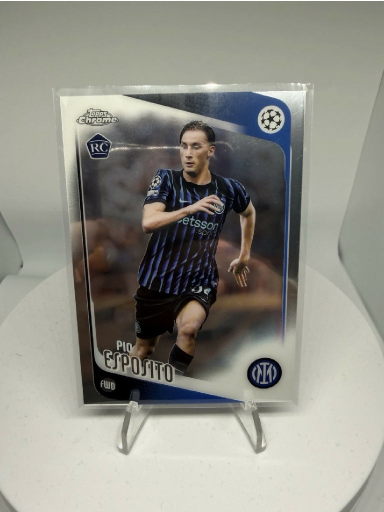 2025-26 Topps Chrome Pio Esposito RC Rookie Inter Milan UEFA