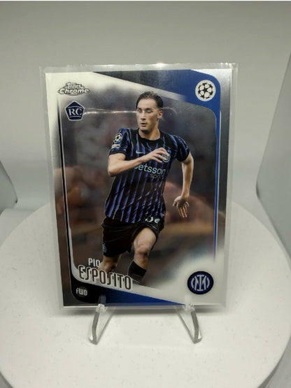 2025-26 Topps Chrome Pio Esposito RC Rookie Inter Milan UEFA
