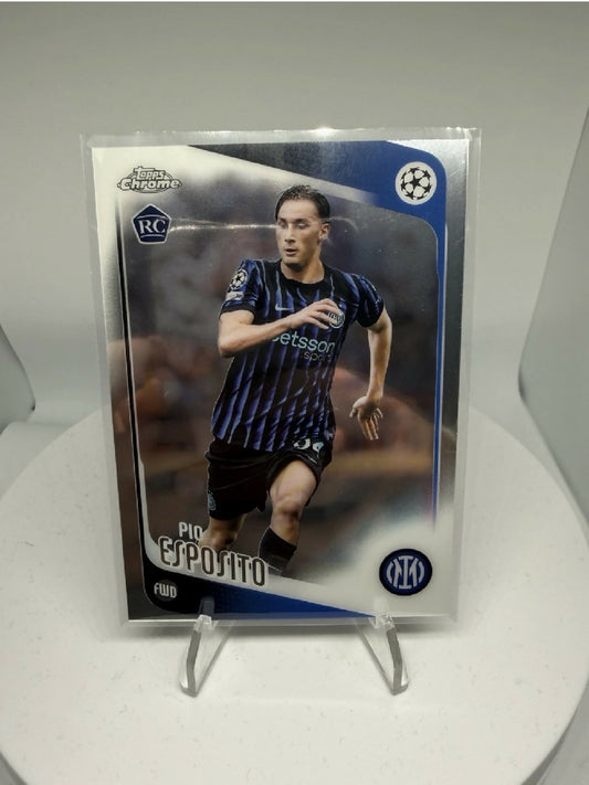 2025-26 Topps Chrome Pio Esposito RC Rookie Inter Milan UEFA