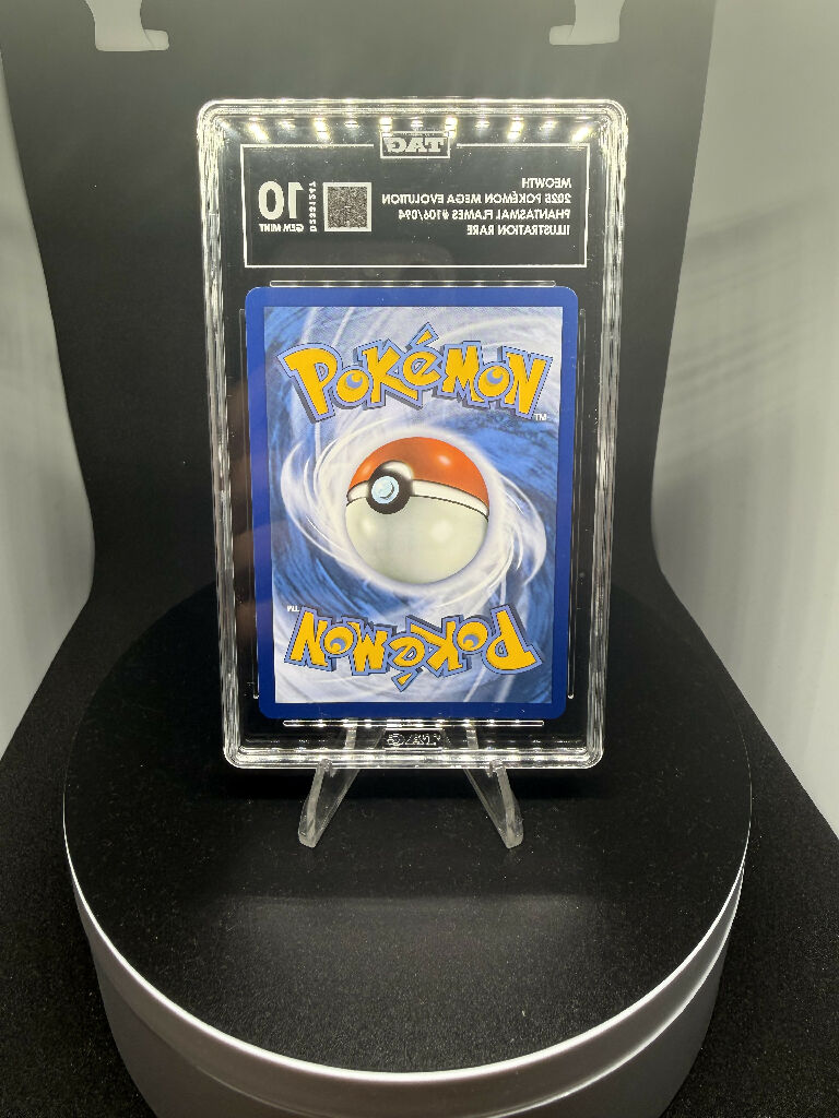 Meowth 106/094 Illustration Rare – Phantasmal Flames – TAG 10 Gem Mint