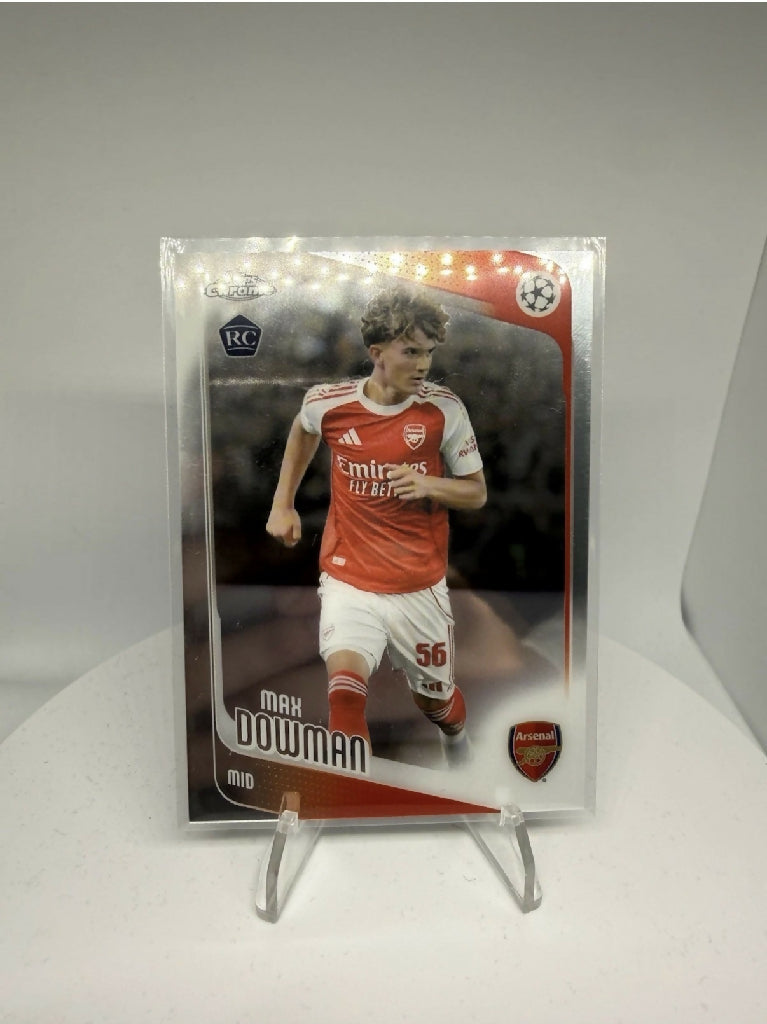 2025-26 Topps Chrome UCC Max Dowman RC Rookie Card Arsenal Base