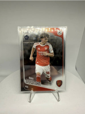 2025-26 Topps Chrome UCC Max Dowman RC Rookie Card Arsenal Base