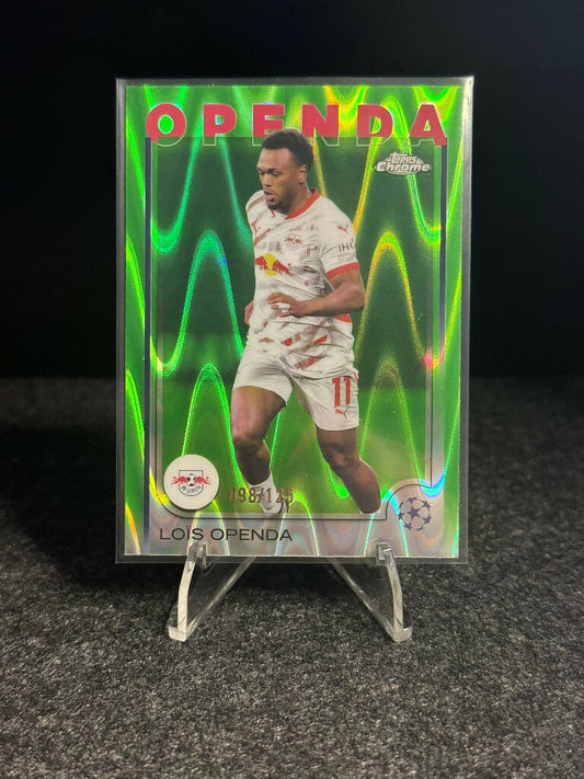 2024/25 Topps Chrome UEFA Club Competitions Loïs Openda Green #098/125 – RB Leipzig