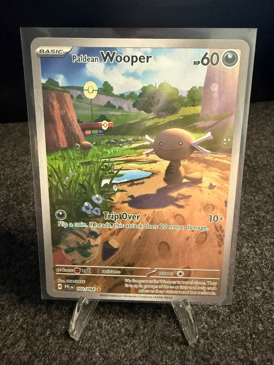 Pokémon Paldean Wooper 102/094 Illustration Rare SV